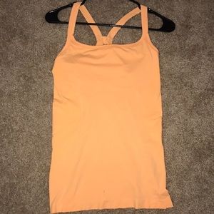 Yellow sports tank top